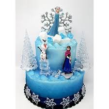 A family ordered a cake from walmart to celebrate their daughter's graduation. Winter Wonderland Princess Elsa Frozen Birthday Cake Topper Set Featuring Anna Elsa Olaf And Decorative Themed Accessories Walmart Com Walmart Com