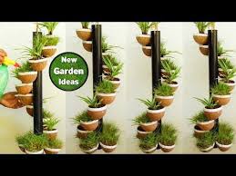 Bag of potting mix for containers: How To Make Coconut Shell Tower Pot Beautiful Tower Pot Easy Making Ideas New Method Youtube Plant Pot Diy Coconut Shell Crafts Painted Plant Pots