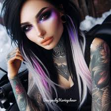 Not even trying to sound weird here met someone today never seen them in  cambridge before really tatted out goth chick black and blonde hair Huge  throat tattoo? Just trying to reach