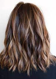 Medium brown hair with blonde highlights. Light Roast Brunette Hair Color Hair Styles Hair Lengths Balayage Hair
