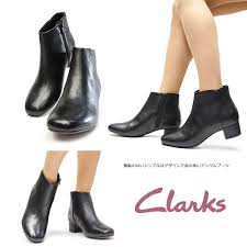 Kulaki Ladys Boots 344g Genuine Leather Leather Black Clarks Chartli Lilac Short Black