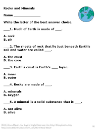 Rocks And Minerals Task Cards And Worksheet Science Activities Task Cards Science Task Cards Science