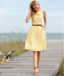 Seersucker Dress Dresses Free Shipping At L L Bean Seersucker Dress Preppy Dresses Long Sleeve Tee Dress