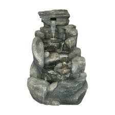 Border in your garden, pathway or yard using this green border edging. Garden Treasures 26 8 In H Resin Rock Waterfall Fountain Outdoor Fountain In The Outdoor Fountains Department At Lowes Com