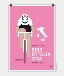 The race usually covers approximately 3,500 kilometres (2,200 mi), passing through italy and neighbouring countries such as france. My Giro D Italia Minimal Poster 2014 Chungkong