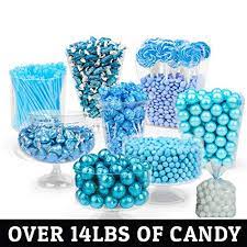 Perfect for baby showers, these chocolate suckers are sure to please! Amazon Com Boy Baby Shower Light Blue Candy Buffet Approx 14lbs Includes Hershey S Kisses Sixlets Gumballs Dum Dum Lollipops Frooties More Feeds Approx 24 36 People Grocery Gourmet Food
