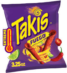 Takis Fuego Hot Chili Pepper & Lime Rolled Tortilla Chips, 3.25 oz - Kroger
