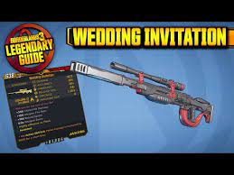 Wedding Invitation Legendary Item Guide Borderlands 3 Youtube