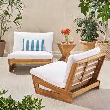 Ebern Designs Pekalongan Outdoor Patio Chair With Cushions Reviews Wayfair Patio Furniture Layout Teak Patio Furniture Lounge Chair Outdoor
