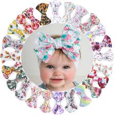 12pcs Print Bows Baby Headband Baby Girls Hairbow Nylon Bullet Fabric Newborn Headwrap Photography Props Baby Hair Accessories Aliexpress