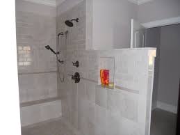 No Door Shower Opinions Bathrooms Forum Gardenweb Doorless Shower Shower Tile Master Shower