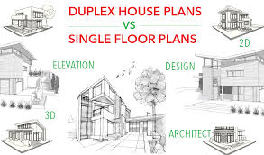 A duplex home may feature two adjoining garages in the center of the design or have them at either end. Advantages Of Duplex House Plans And Single Floor Plans Blog On Architects