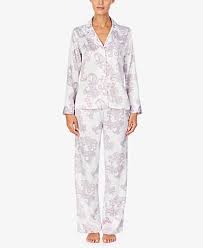 Lauren Ralph Lauren Womens Sleepwear - Macys Satin Pyjama Set Sleepwear Women Ralph Lauren Paisley