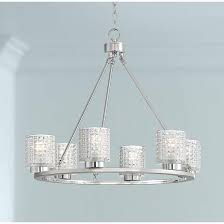 Possini Euro Tucson 27 Wide Chrome 6 Light Chandelier 72n34 Lamps Plus Chandelier Lighting Modern Chrome Chandelier Chandelier