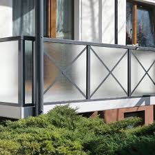 Harmony railing full glass panel installation. Balustrade