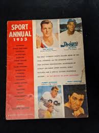 1953 Sports Annual Magazine BOB MATHIS ROCKY MARCIANO JOHNNY OLSZEWSKI  Cover