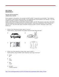 Perkara atau soalan bahagian b via imzaroncikgusains.blogspot.com. Soalan Ujian Sains Tahun 4 Kssr