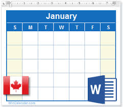 Digital plannermonday start free printable 2021 yearly calendar at a glance. 2021 Calendar With Canada Holidays Ms Word Download