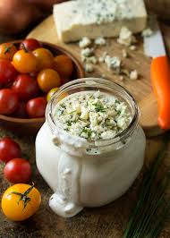 The convenient resealable 5 ounce glass jar stores . Homemade Buttermilk Blue Cheese Dressing Just A Little Bit Of Bacon
