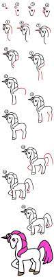how to draw a unicorn for kids dessin licorne comment dessiner une facile coloriage de peppa pig