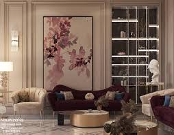 An arched entertainment center distracts from the beautiful wall of windows and cozy fireplace in this dated, traditional living room. No Bad Vibes Living Room Interior Design On Behance
