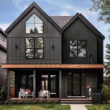 Modern farmhouse exterior paint colors 2020 cedar. Dark Exterior Ideas To Revolutionize Your House Down Leah S Lane Modern Farmhouse Exterior House Designs Exterior Exterior House Colors