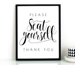Bathroom Free Printable Wall Art Black And White Please Seat Yourself Bathroom Wall Decor Printable Wall Art Funny Bathroom Art Restaurant Decor Bathroom Sign Bathroom Print Washroom Funny Bathroom Art Bathroom Wall Art Bathroom Prints