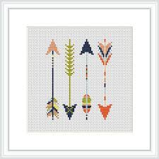 Communication about embroidery on various topics. Arrows Cross Stitch Pattern Easy Cross Stitch Aztec Style Etsy Modern Kanavice Dikis Ornegi Olculu Kanaviceler