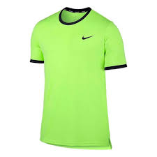 Black And Green Nike T Shirt Nike Court Dry Tennis Crew Shirt Mens Ghost Green Black White 830927 367 Tennis Shirts Tennis Clothes Nike Men
