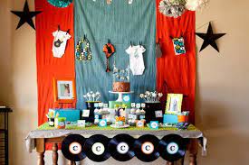 Cool Modern Rock Star Baby Shower Hostess With The Mostess Star Baby Showers Baby Shower Pictures Baby Shower Inspiration