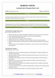 Include additional sections for extra value. Assistant Sales Manager Resume Samples Qwikresume