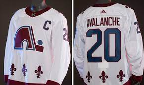 Screen printed on the front is a colorado avalanche logo. First Look Avalanche Unveil Nordiques Themed Retro Jersey Denverfan
