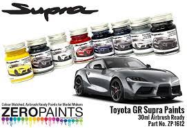 All zero paints dry matt and require clear coating unless otherwise specified. Toyota Gr Supra Matt Storm Grey Paint 30ml Zp 1612 Zero Paints