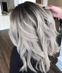Balayage Ombre Shadowroot Grey Hair Color From Balayageombre Grey Hair Color Hair Color Balayage Ashy Hair