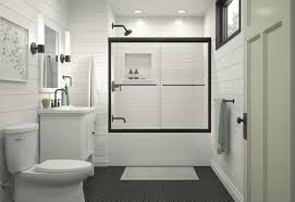 In height, the door measures 72 inches. Sterling Finesse 54 5 8 W X 55 1 2 H Semi Frameless Sliding Bathtub Shower Door At Menards