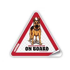 German Shepherd Dog Car Sticker Dog On Board Decal Dog Warning Dog In A Car Pet Decal Dog Decal Dog W Shepherd Dog Dog Warning Signs German Shepherd Dogs