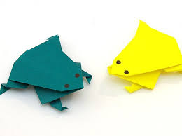 Origami Katak Lompat Pajanlom Katak Lompat