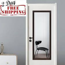 The foyer is the first impression guests have of your aesthetic. On The Door Mirror 44 X 16 Full Length Mirror Vertical Horizontal Hang Walnut Ebay