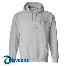 Ivory Ella Elephant Hoodie Unisex Adult Size S To 3xl