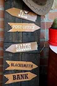 Transform any wall, window or stage backdrop into the wild, wild west with our wild west desert props. Wild West Cowboy Party Kara S Party Ideas Cowboy Party Decorations Western Party Decorations Wild West Party