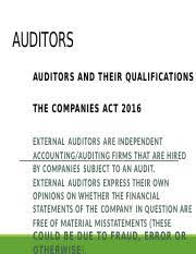 The voting right of shareholders based. Lec 7 Updated Auditors 2x Auditors Auditors And Their Qualifications The Companies Act 2016 External Auditors Are Independent Accounting Auditing Course Hero