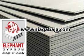 Papan ini memiliki sifat yang sangat mudah untuk dibentuk dan dipasang sehingga banyak dipilih oleh kebanyakan orang. Harga Gypsum