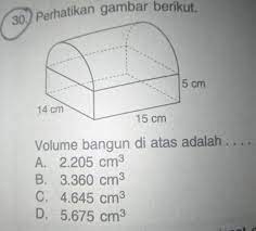 Cara mencari volume bangun gabungan kerucut dan tabung brainly co id. Volume Bangun Di Atas Adalah Brainly Co Id