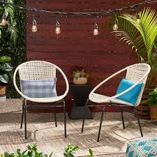 Java 2pk Faux Rattan Club Chair Black Christopher Knight Home In 2020 Modern Outdoor Modern Patio Patio Chairs