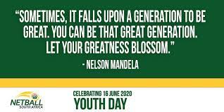To the youth of today, i also have a wish to make: Netball South Africa On Twitter The Youth Of Today Are The Leaders Of Tomorrow Happy Youthday Netball Lovers Netballsouthafrica