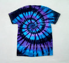 Black And Purple Tie Dye Tie Dye Shirt Moon Shadow Spiral Blue Purple Black Tie Dye Crafts Tie Dye Patterns Diy Tie Dye Diy
