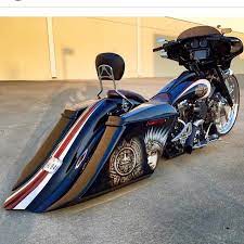 Bagger Nation On Instagram Follower Feature Powerhouseroxx Powerhouse Bigwheelharley 30 Custompaint Stretchedb Bagger Motorcycle Harley Bikes Bagger