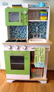 Better After Like The Tile Play Kitchen Kids Play Kitchen Diy Play Kitchen