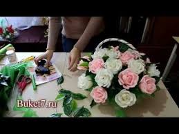 букеты из конфет и чая своими руками мастер класс Master Klass Kak Sdelat Korzinu S Rozami Iz Konfet Youtube S Izobrazheniyami Buket Iz Konfet Buket Cvety Iz Krep Bumagi