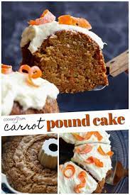 Spray a bundt pan with non stick cooking spray, and preheat the oven to 350 degrees. Easy Carrot Pound Cake Recipe Cookies Cups